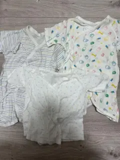 長肌着、短肌着3枚セット