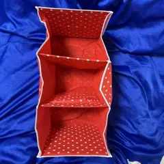 ハンガー　ポール用　3段　収納　赤白ドット　ミニーちゃん風のサムネイル