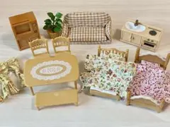 【家具セット19点】シルバニアファミリー ミニチュア