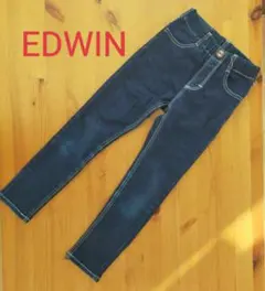 EDWIN 長ズボン 130 ⚠細身 ウエストゴム