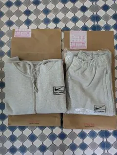 【Mサイズ】stussy nike セットアップ　グレー
