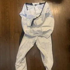 【定価13,200円】Mizuno ナイロンジャケットM ホワイト/ブラック