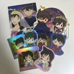 名探偵コナン ちぢませ隊 ステッカー 一番くじ 工藤新一・毛利蘭