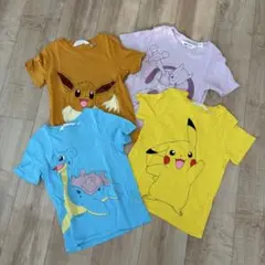 H&M ポケモンTシャツセット 4枚 ピカチュウ ミュウツー イーブイ ラプラス