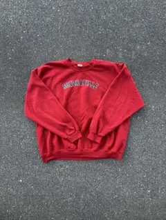 90s 美品 ソノラビル ロゴ スウェット 赤 レッド トレーナー