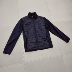 UNIQLO ハイブリッド ダウン フリース ジャケット M 黒 長袖 中綿