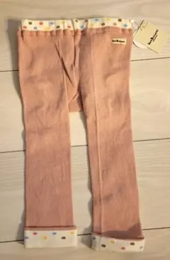 【新品未使用】ホットビスケッツ 9分丈ベビーレギンス ピンク ミキハウスL