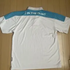 IN THE PAINT ポロシャツ L ホワイト/ブルー