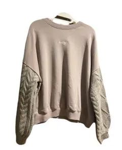 INGNI ケーブルスウェット オーバーサイズ トップス ビッグシルエット