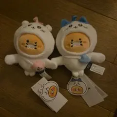 韓国限定 カカオフレンズ × ちいかわ チュンシクコラボ　手つなぎマスコット