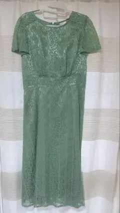 タイムセール！最終値下げ！！ お呼ばれドレス　グリーン　レースドレス