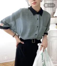 ClassicalElf 《JAVAジャバ コラボ》メンズライククレリックシャツのサムネイル