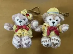 ダッフィー・シェリーメイ　ぬいぐるみストラップ　30周年記念コスチューム