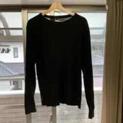 m*n様 PRADA Vネック 長袖カットソー ダークグレー XS - メルカリ