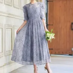 値引き可 GIRL オケージョンドレス パーティードレス 結婚式 ブルー