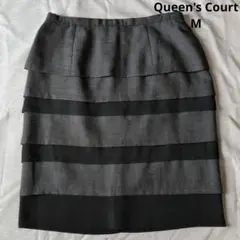 Queen's Court クイーンズコート スカート M グレー ブラックのサムネイル