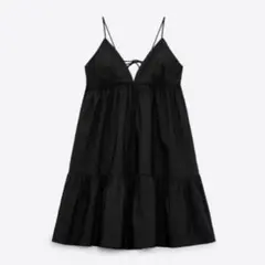 ✨大特価✨ ZARA ザラ　キャミワンピース ブラック　ミニワンピース S 黒