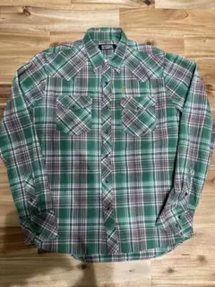 値下げ！　ヒステリックグラマー　ウエスタンシャツ　グリーン系　S