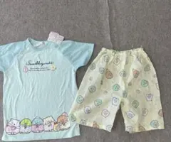 新品未使用タグ付すみっコぐらし パジャマ 半袖 140cm夏らしいハーフパンツのサムネイル