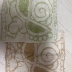 HYSTERIC MINI タオルセット 緑とベージュ