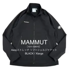 -完売品- MAMMUT ソフトシェル ジャケット BLACK XL 撥水 軽量のサムネイル