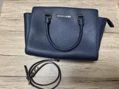 MICHAEL KORS ネイビー ハンドバッグ