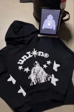 333union黒フーディー drip - メルカリ