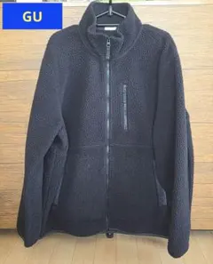 GU ブラック フリースジャケット