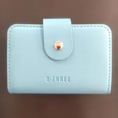 B-THREE 水色 カードケース B3