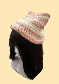 【受注生産】 猫耳ニット帽