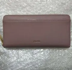 ピンク系統 ラウンドファスナー長財布 新品未使用 合皮 ジュエティのサムネイル