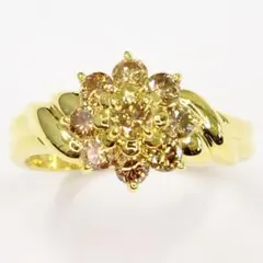 18金 K18 ゴールド750天然ダイヤモンド 0.58ct リング 指輪 9号のサムネイル
