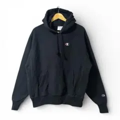 チャンピオン リバースウィーブ パーカー プルオーバー 裏起毛 黒 2XL 古着