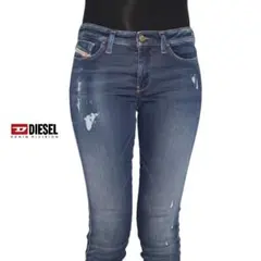 DIESEL Skinzeeスーパースリム ダメージ加工スキニーデニムmh753