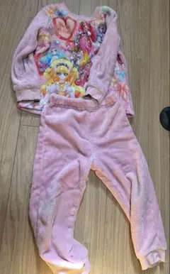 キャラクタープリントフリースパジャマセット　プリキュア