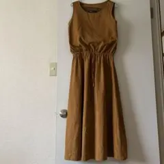 AS KNOW AS ノースリーブロングワンピース ベルベット風