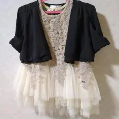 (最終価格)女児用　ドレス 100cmとボレロ110cm　発表会