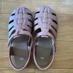 ピンク 編み込みサンダル 18.0