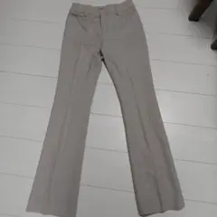 週末セール❣タグ付き新品❣PROPORTION ライトグレー フレアパンツ S