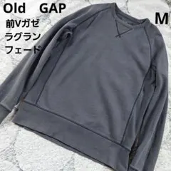 オールドギャップ　GAP　Vガゼ　ラグラン　フェード　スウェット　トレーナーM