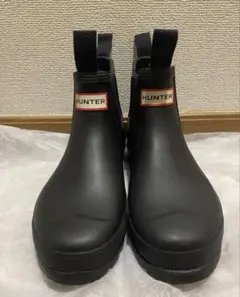 HUNTER チェルシーブーツ サイドゴア レインブーツ 長靴 US9 - メルカリ