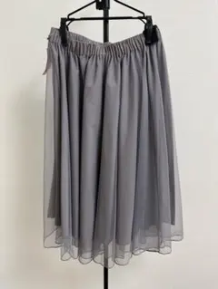 膝丈シフォンスカート