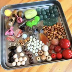 ハンドメイド素材　ビーズ　まとめ売り（カラー色々　素材色々　大きさ色々）