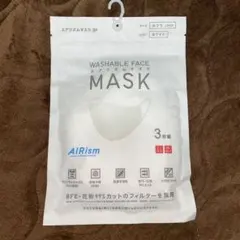 【新品未使用】 ユニクロ エアリズムマスク ホワイト ふつうＬ 3枚組×1袋