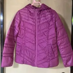 GU フード付きダウンジャケット 紫 (ピンクなにちかい)211-250794