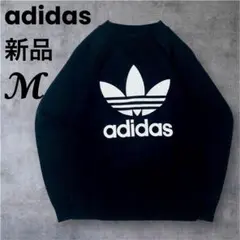 【未使用品】adidas トレフォイルロゴ ラグラン スウェット ノームコア 黒