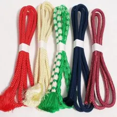 み*)様 (0766)帯締め 5点 まとめ売り 帯紐 着物 和装 小物