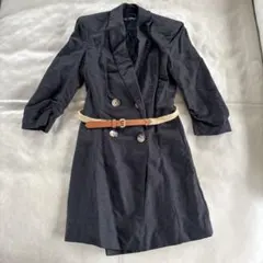 ZARA BASIC ブラック ダブルブレストジャケット