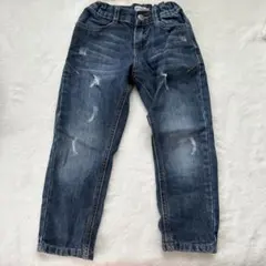 WAYNE ダークブルー　ダメージ デニム　パンツ 長ズボン　3歳