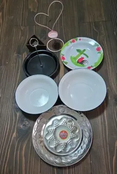 ホーローボール皿♡調味料ラック♡アジア皿おまとめセットのサムネイル